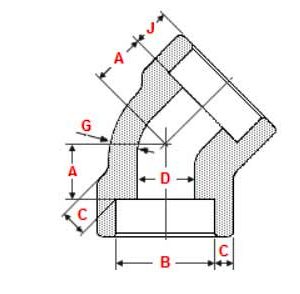 asme-b16-11-socket-weld-45-degree-elbow-dimensions