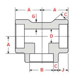 forged-socket-weld-tee-dimensions